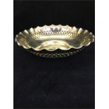 Hallmarked silver bon-bon dish Birmingham 1900