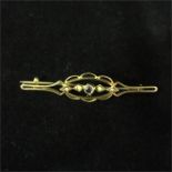 9ct gold brooch (total 2.3g)
