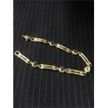 18ct gold bracelet 17g AF