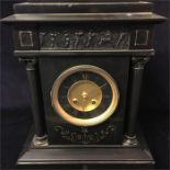 A slate mantle clock