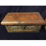 An antique Arabian box with stud work