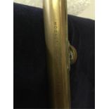 J. Hicks Hatton Garden brass Barometre and Thermometer.