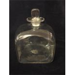 Antique glass bottle with stopper