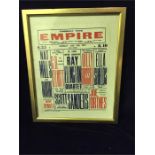 Small original Finsbury Park Empire poster