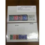 Two sets of stamps, one set of George V Silver Jubilee stamps and one Edward VIII 1936 low values,