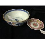 18th Century Chinese bowl and Yongcheng saucer