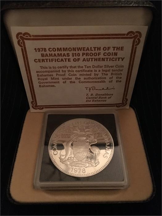 A Bahamas Anniversary Prince Charles $10 Proof Silver Coin