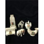 A small selection of crested ware