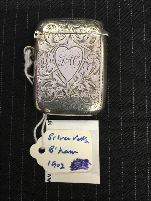 Silver Vesta Birmingham 1902