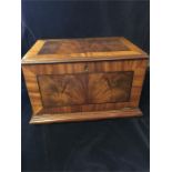 Inlaid wooden jewellery/sewing box.