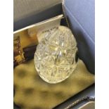 Waterford crystal egg.