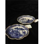 Chinese Spoon tray c.1780 and Chinese Spoon tray c.1780