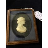 A James Tassie wax silhouette of Mrs Stewart of Edinburgh