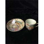 A Chinese coffee cup and saucer c.1770
