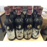 Twelve bottles of Prunotto Barbaresco 1964