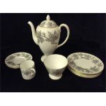 Items from Wedgewood "Ashford" coffee service to include, one cup, two saucers, six plates, and a