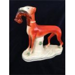 A Staffordshire greyhound