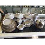 A Large volume of vintage MidWinter stoneware to include teacups and saucers, service terrines,