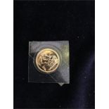 A 2001 mint gold sovereign