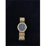 An Eberhard 18ct gold watch with diamond bezel (Total weight 78g)