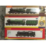 Hornby model trains R822 Early BR, R2441 MRM 4-6-2, R2732 BR2-6-4