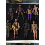 A selection of unboxed Planet of the Apes figurines.