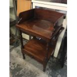 A Mahogany wash stand with drawer to the bottom