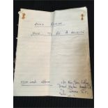 A handwritten book 'How to be a Novelist' by author John Braine author of Room at The Top