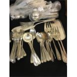 A large selection of Elkington Plate cutlery
