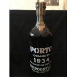 A 1934 bottle of port
