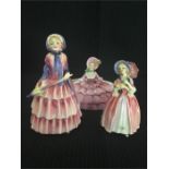 Royal Doulton Figures to include 'Biddy', RN760270 and 'June' and one other.