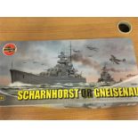 An Airfix kit of Scharnhorst or Gneisenau (08204) Scale 1:400