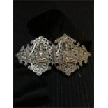 Indian silver belt buckle