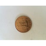 1967 Elizabeth II 1/2d half penny