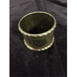 A silver napkin ring hallmarked 1901-2 (40g)