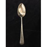 Georgian silver serving spoon marked London 1808.