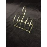 A Victorian toast rack. Sheffield 1896. 44gms