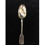 Victorian silver serving spoon marked London 1842. 55.8gms