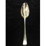 Georgian silver serving spoon marked London 1814.