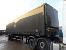 M&G Twin Axle Curtain Sider Trailer with Boalloy Body