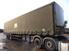 M&G Twin Axle Curtain Sider Trailer with Boalloy Body