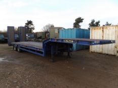 King 12.555m Twin Axle Step Frame Heavy Duty Trailer complete with Superwinch