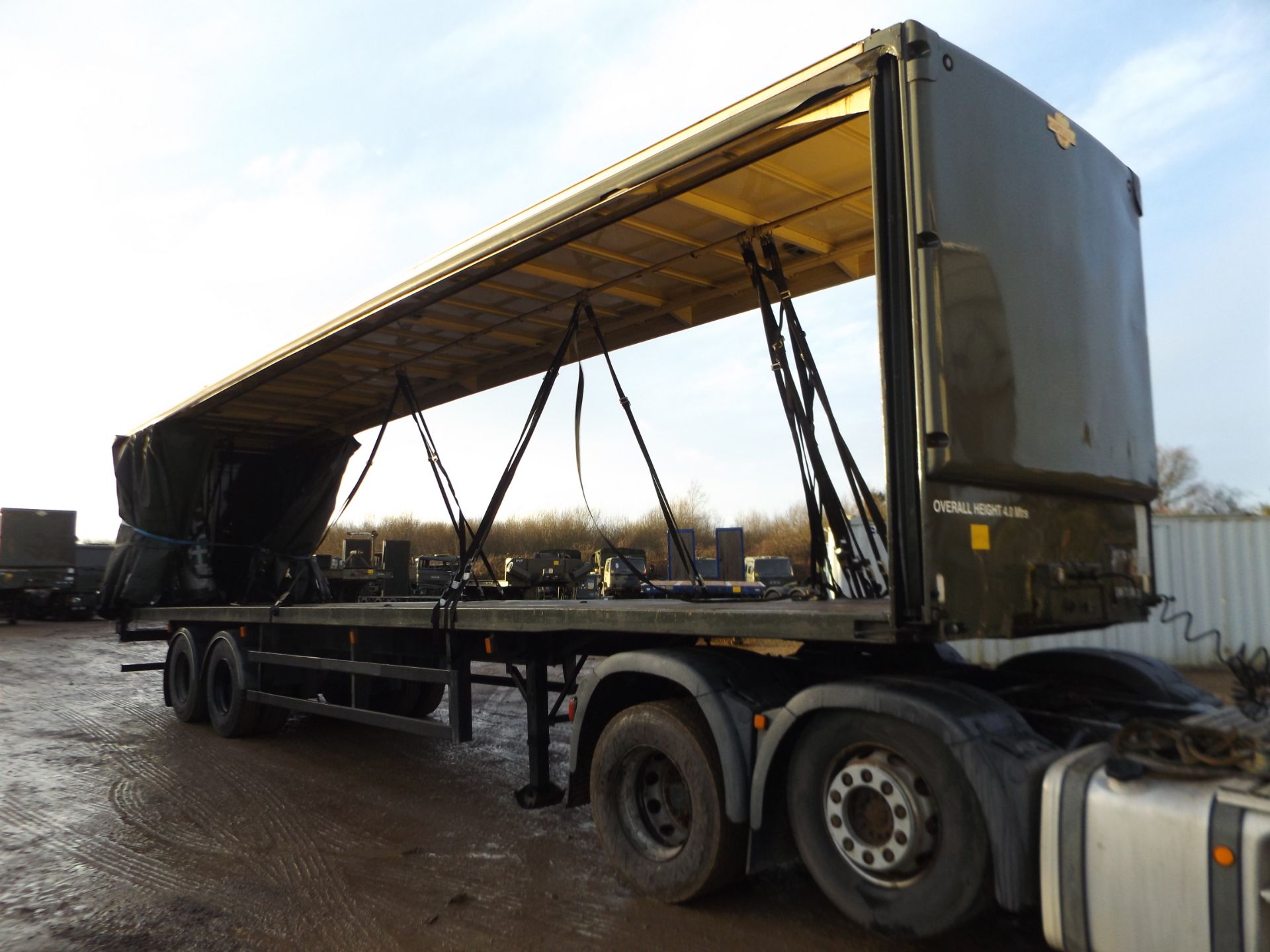 M&G Twin Axle Curtain Sider Trailer with Boalloy Body