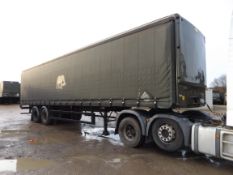 M&G Twin Axle Curtain Sider Trailer with Boalloy Body