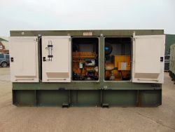 Generators for auction Direct from the UK Ministry of Defence 1st April 2016. 5.6KVA to 200KVA. Caterpillar, Harrington, Lister etc