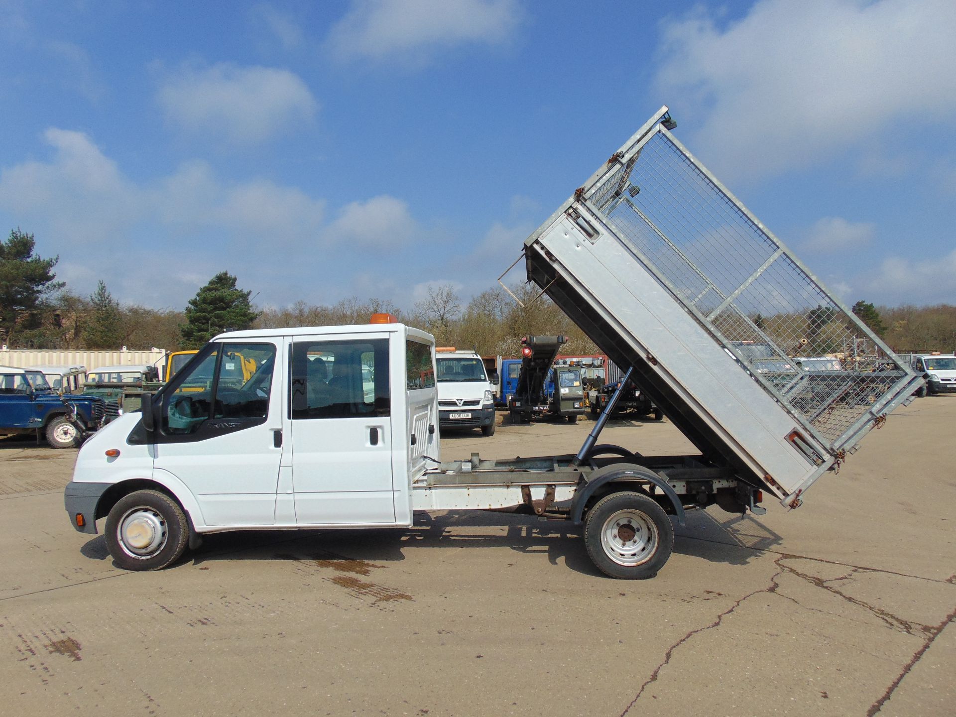 2008 Ford Transit 115 T350 Crew Cab Flat Bed Tipper - Image 8 of 16