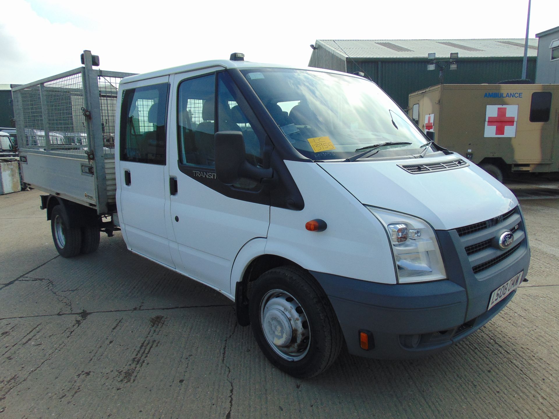 2008 Ford Transit 115 T350 Crew Cab Flat Bed Tipper