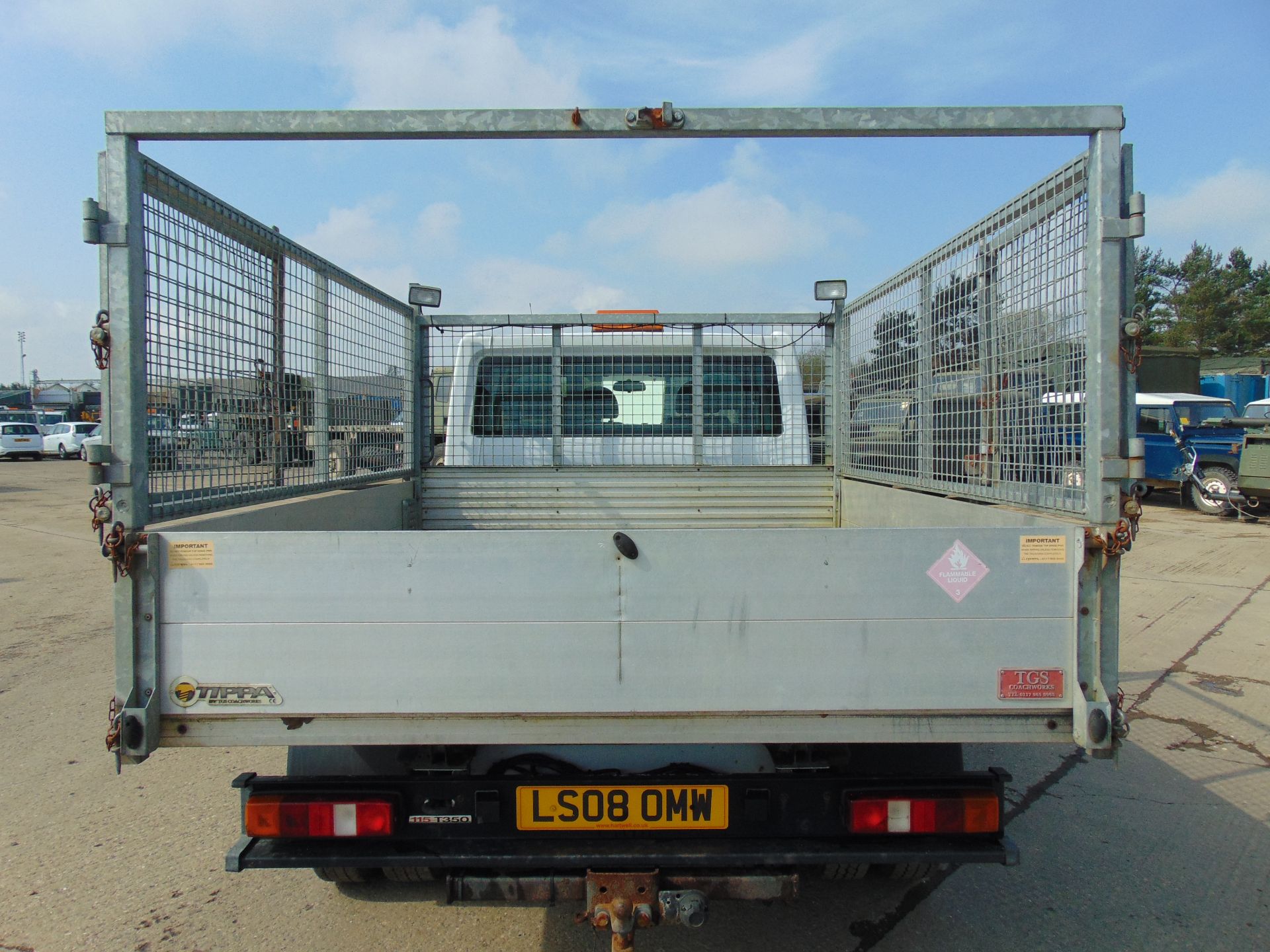 2008 Ford Transit 115 T350 Crew Cab Flat Bed Tipper - Image 7 of 16