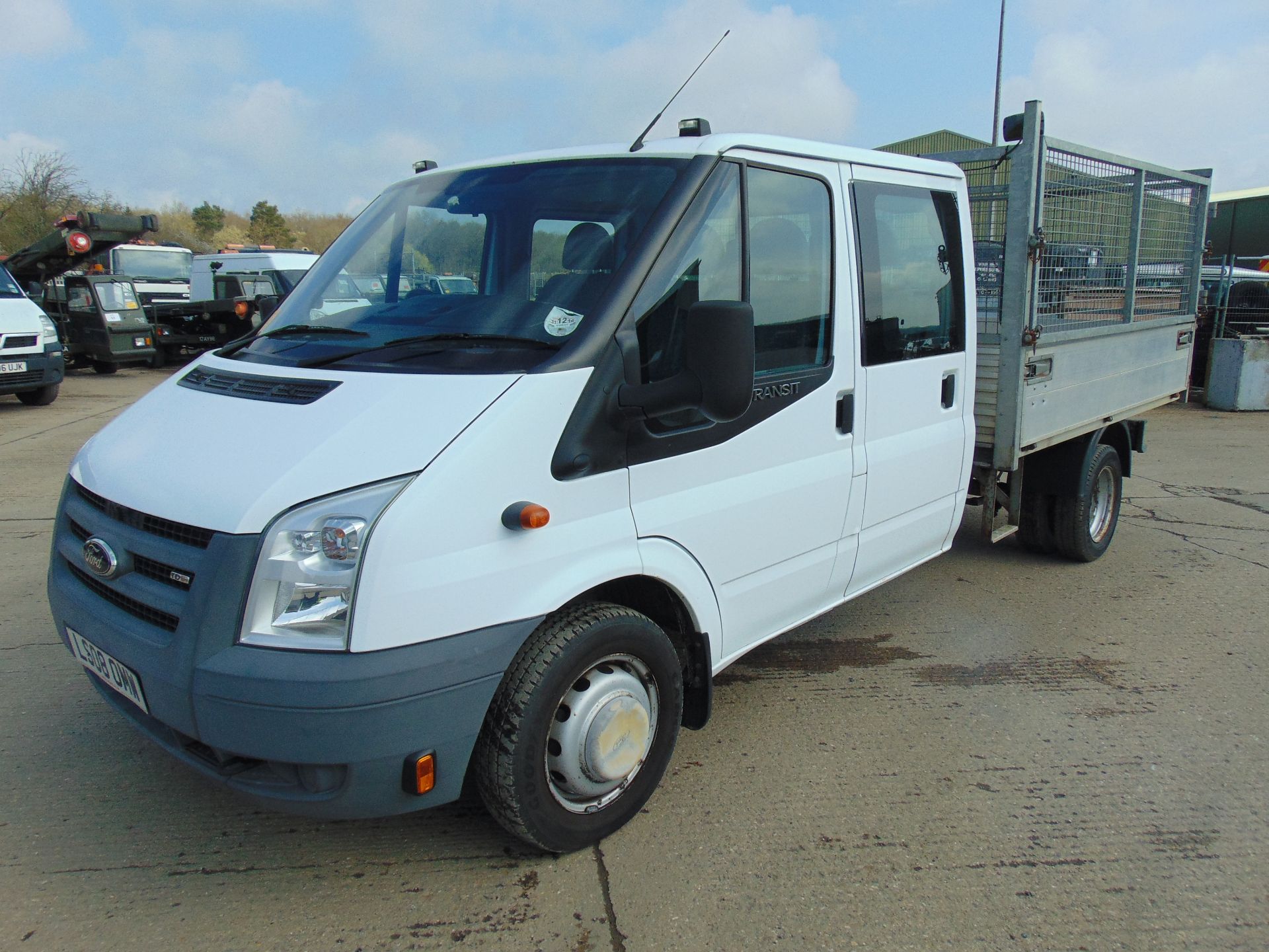 2008 Ford Transit 115 T350 Crew Cab Flat Bed Tipper - Image 3 of 16