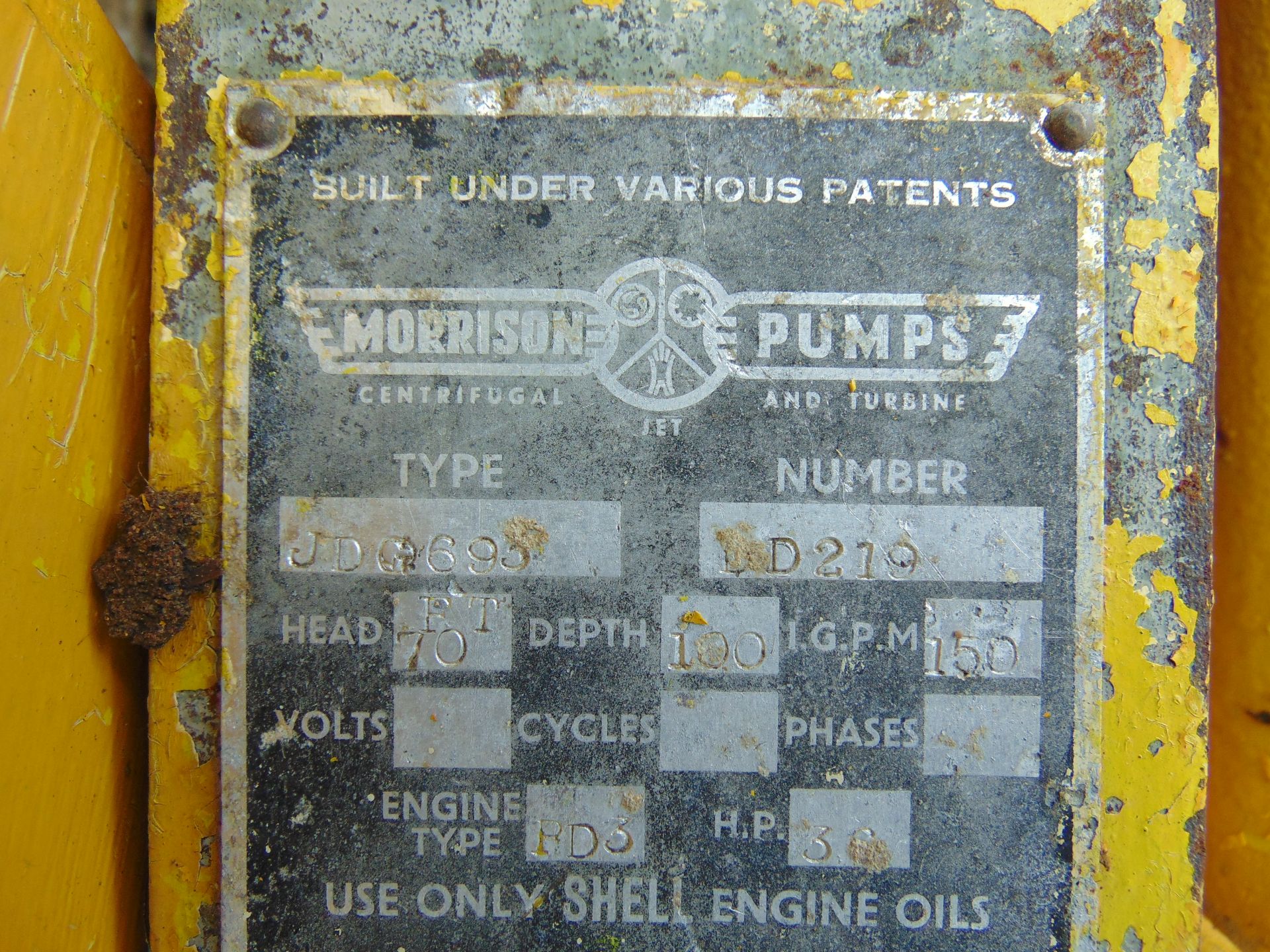 Morrison JDO693 Water Pump - Image 7 of 7